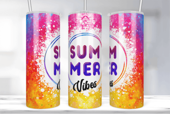 20Oz Watercolor Summer Tumbler Wrap