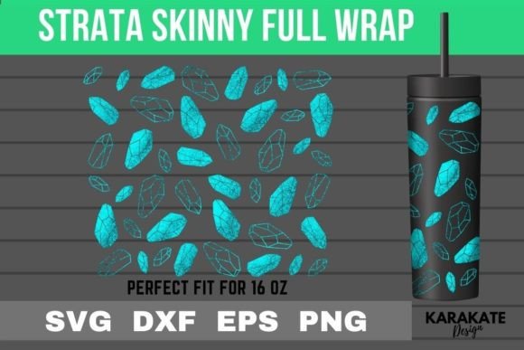Amethyst, 16 Oz Strata Skinny Wrap SVG