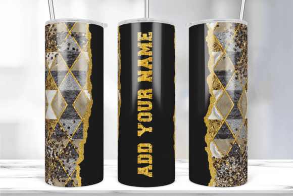 Bronze Glitter 20 Oz Tumbler Wrap