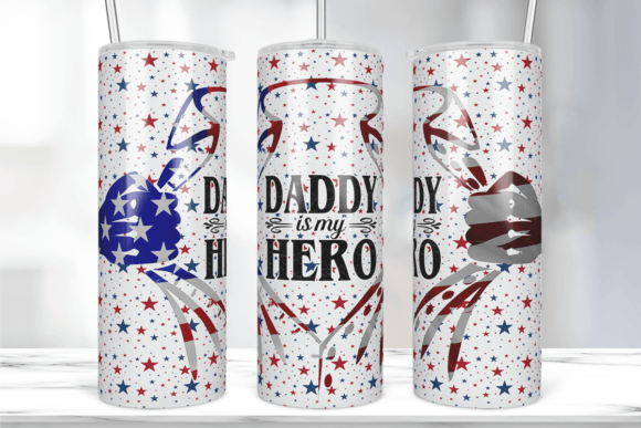 Daddy Tumbler Wrap PNG 20 Oz Tumbler