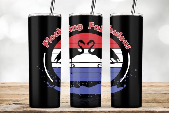 Flocking Fabulous Flamingo Tumbler Wrap