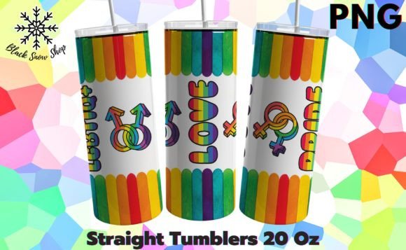 LGBTQ Love Pride Sublimation Tumbler