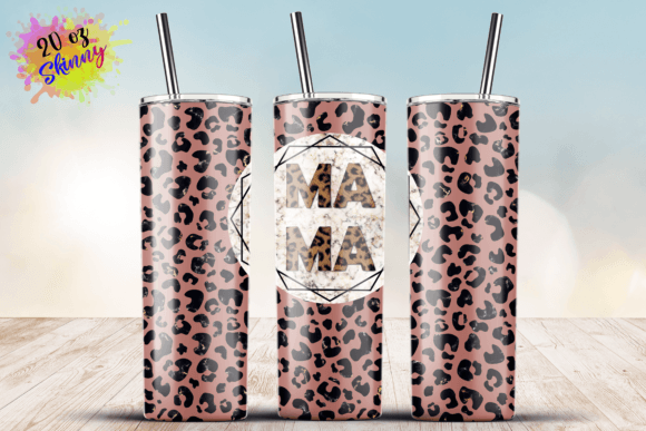 Mama Leopard Skinny 20oz Skinny Tumbler