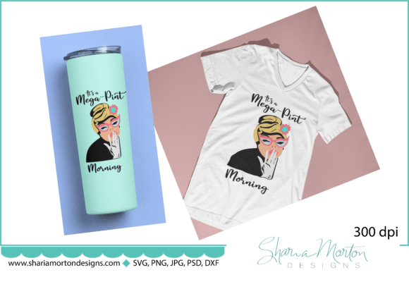Mega Pint Cup Wrap Sublimation File