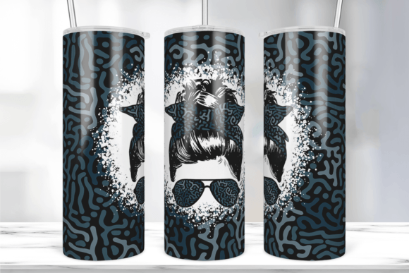 Mom Camouflag 20 Oz Tumbler Wrap PNG