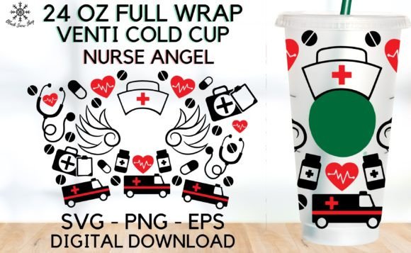 Nurse Angel Wrap Venti Cold Cup