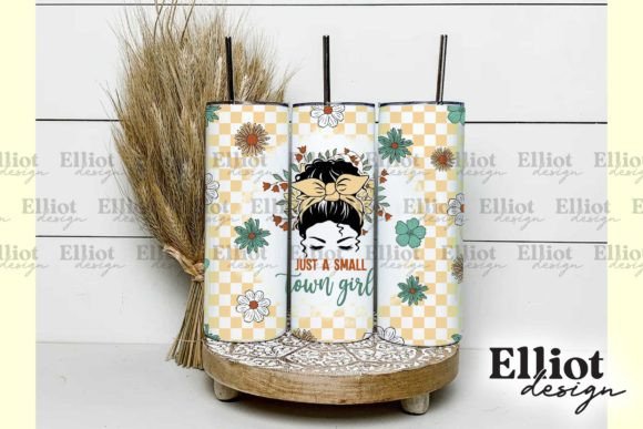 Small Town Girl 20oz Tumbler Wrap PNG