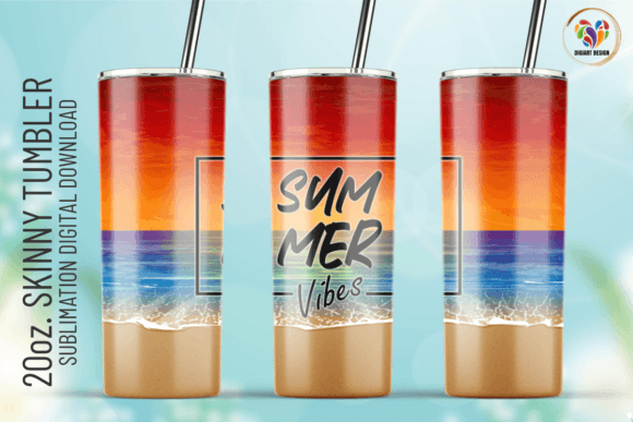 Summer Vibes 20oz Tumbler Wrap