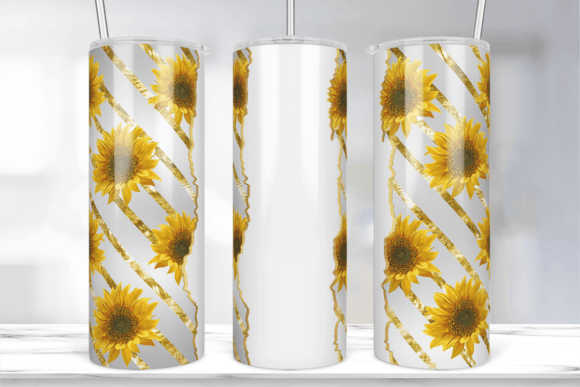 Sunflower Add Your Own Text Name Tumbler